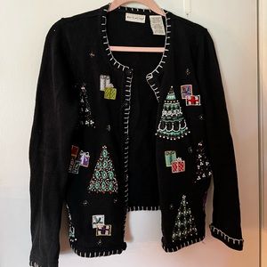 White Stag vintage Christmas cardigan